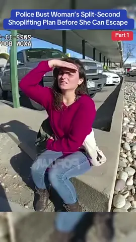 Police Bust Woman’s Split-Second Shoplifting Plan Before She Can Escape#cops #police #viral #usa 