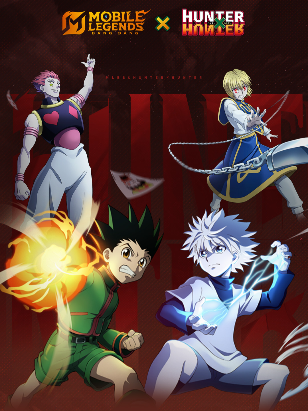 ✨ Nuevas Apariencias de Colaboración | MLBB & HUNTER×HUNTER | Mobile Legends: Bang Bang 🗓️ Próximamente llegan las Apariencias de Colaboración MLBB × HUNTER×HUNTER Los usuarios de Nen Gon, Killua, Kurapika y Hisoka se están reuniendo aquí, con lanzamiento oficial el 04/01. ❤️‍🔥🔥 #MobileLegendsBangBang #MLBB×HUNTERHUNTER #mlbbnewskin