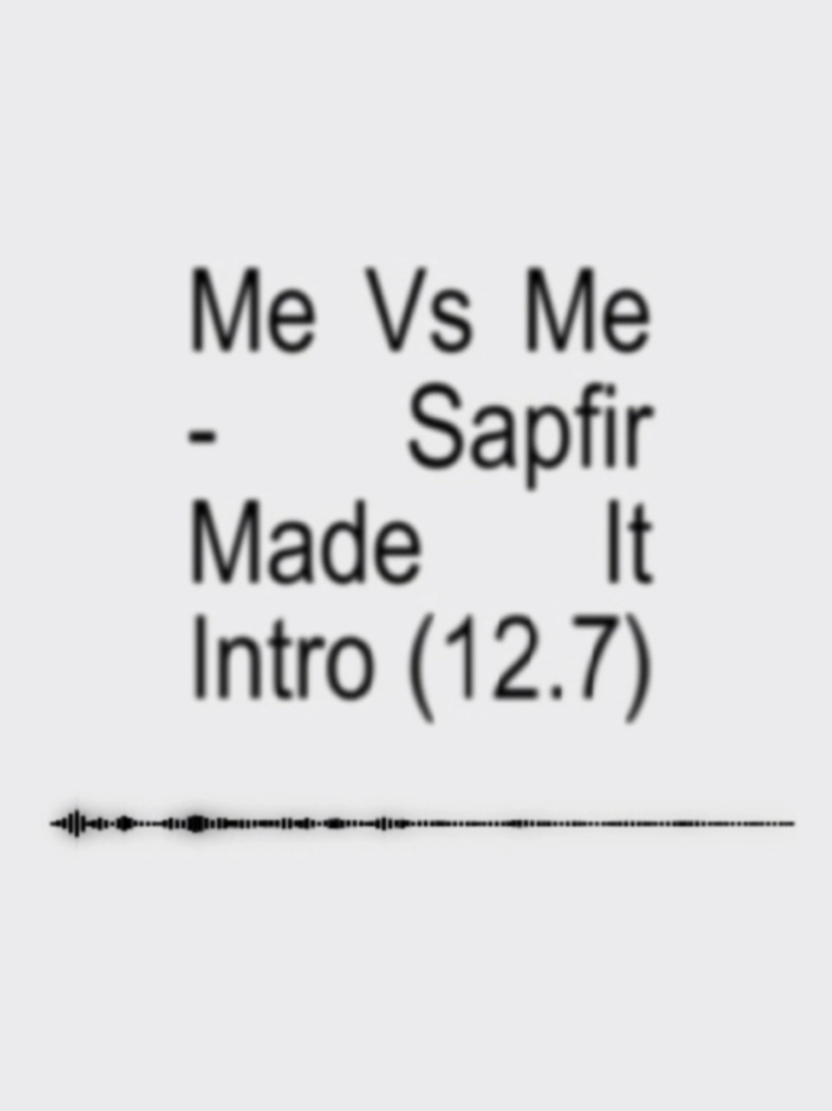 Me Vs Me - Sapfir Made It | #sounds #soundsforedits #audioforedits #dthprdaudios 