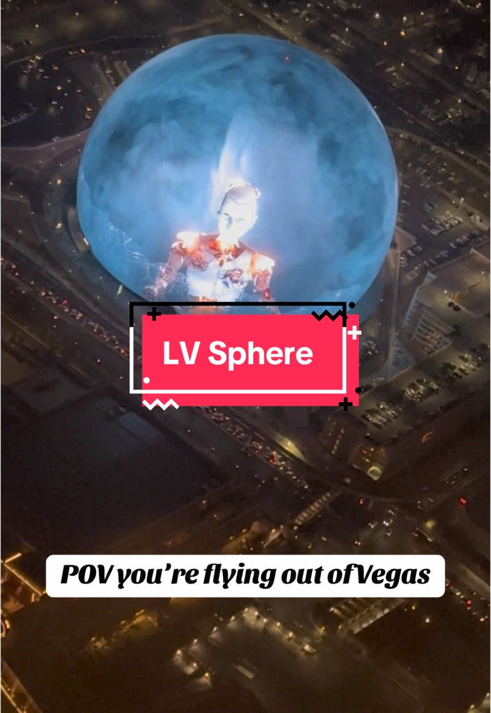 The Sphere is so cool #thesphere #lasvegas #lasvegassphere #lasvegasstrip #southwestairlines #anyma #views #view 