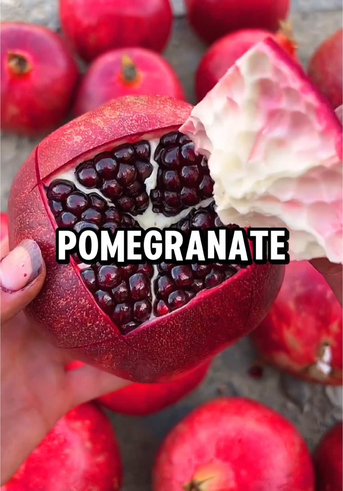 What if a woman ate pomegranate #health 