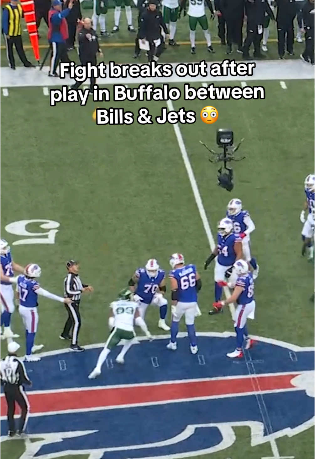 Bills Lineman Connor McGovern was flagged for unnecessary roughness #nfl #bills #jets 