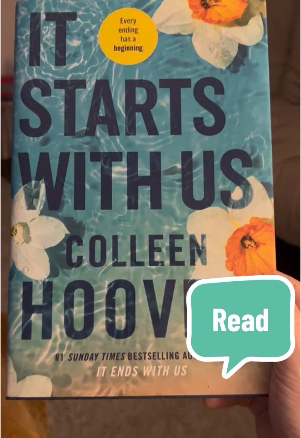 Have been in a bit of a reading rut so time to get myself back into it!  Want to finish this before starting my 2025 reading challenge ☺️ #BookTok #itstartswithus #book #colleenhoover #fyp #reading 