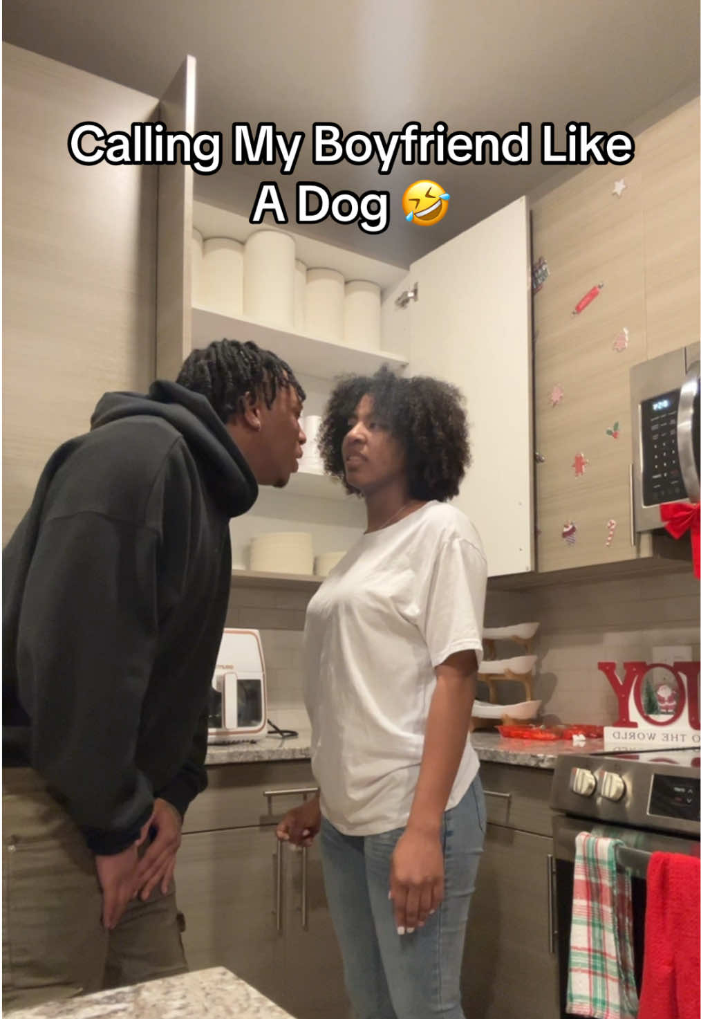 Try this on your boyfriend 🤣 #fyp #kemoniandleron #foryoupage #bf #gf #reaction #prank #hilarious #viralvideo 