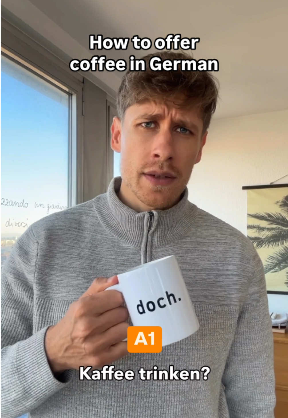 Offering coffee in German 🇩🇪 #german #learngerman #grammar #language #funny #coffee #travel 