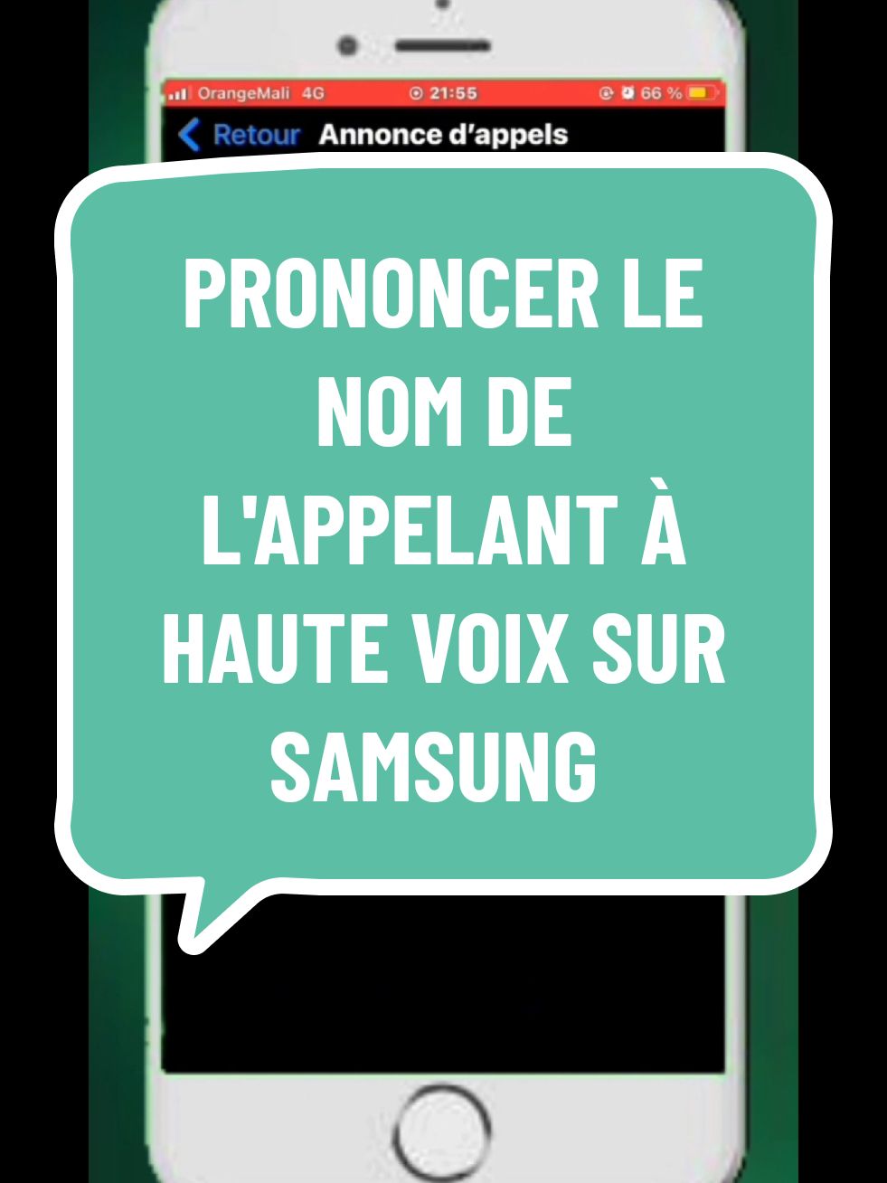 Comment faire pour que ton téléphone prononce le nom de la personne qui t'appelle ? Prononcer le nom de l'appelant à haute voix  #astuceandroid #prononcer #appel #appellant #voix #appeller #astucesamsung #astucetelephone #samsung #android 