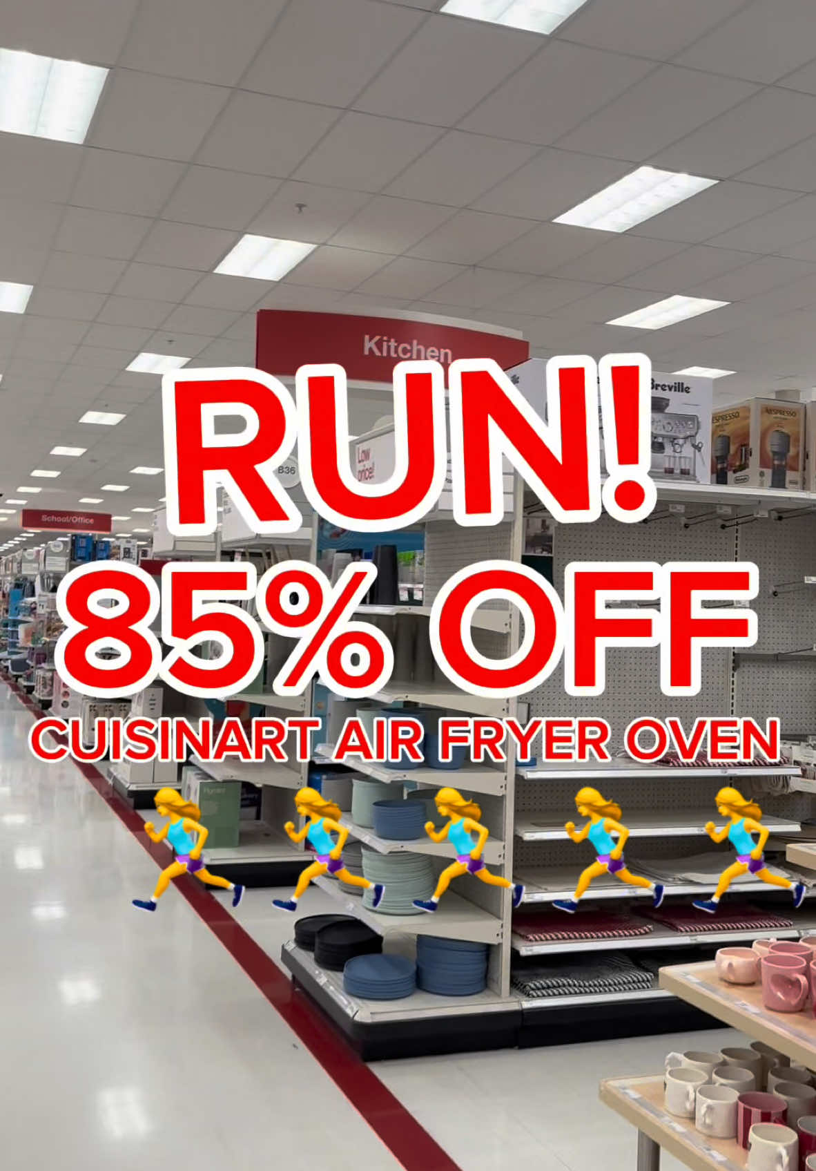 JUST GET UP AND RUN TO TARGET! 85% OFF THIS AIR FRYER OVER 😱😱 Only $39.99 reg $229!! So many are scoring in teli now yall need to RUNNN! All stores are showing oos online but as you can see, they were not 🏃‍♀️🏃‍♀️ Hurry and check your stores!!! THESE WILL SELL OUT IN STORES FAST!!! Or sale price can change so DON’T WAIT!  Let me know if you score 🙌🏼 #target #targetstyle #clearance #sale #viral #trending #kitchen #kitchenappliances #save