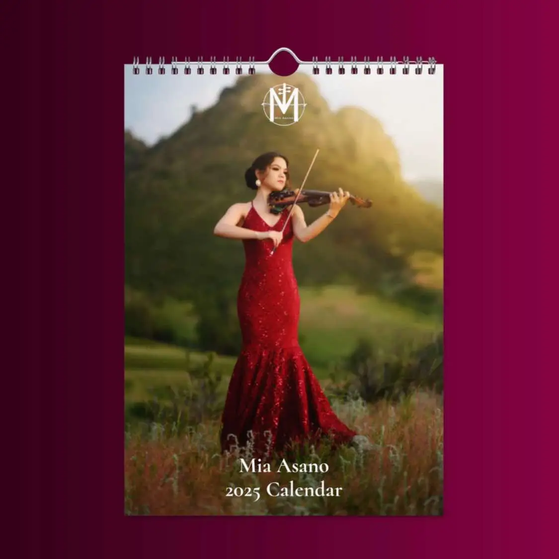 The Mia Asano 2025 Calendar is officially here! Available now at miaasano.c0m  #violin #violinist #electricviolin #electricviolinist #miaasano #music #musician #merch #2025 