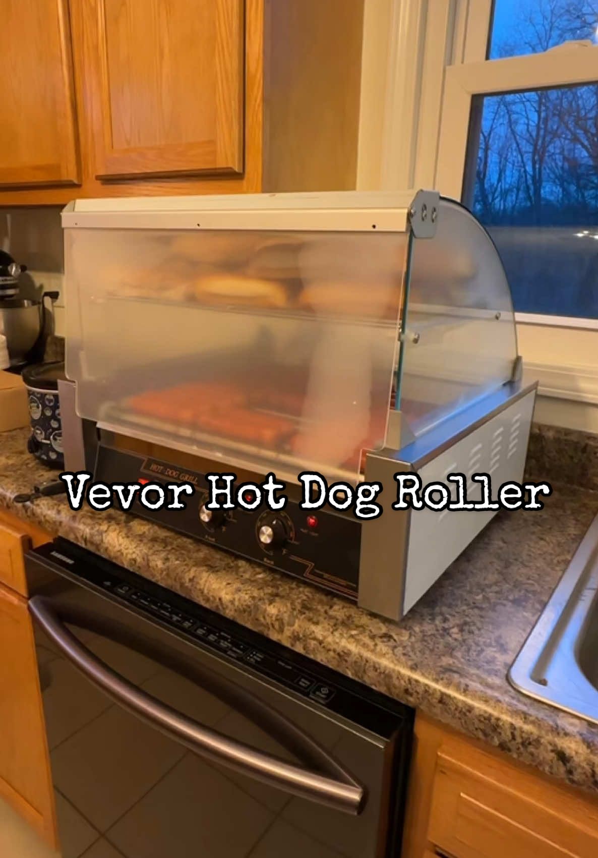 Vevor Hot Dog roller on TikTok shop #hotdogs #hotdog #hotdogroller #convenientfoods #partynight #GameNight #holidayparties 