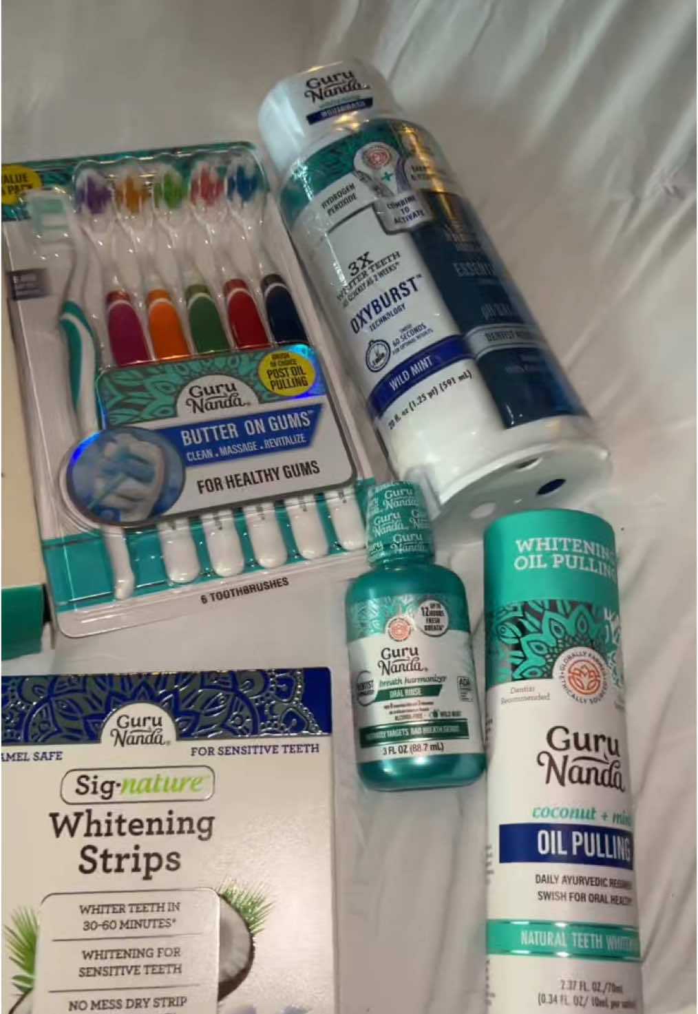 The best oral health brand on the market #fyp #TikTokShop #winterfinds #gurunanda #gurunandaoilpulling #gurunandaproducts #toothpaste #oralhealth 