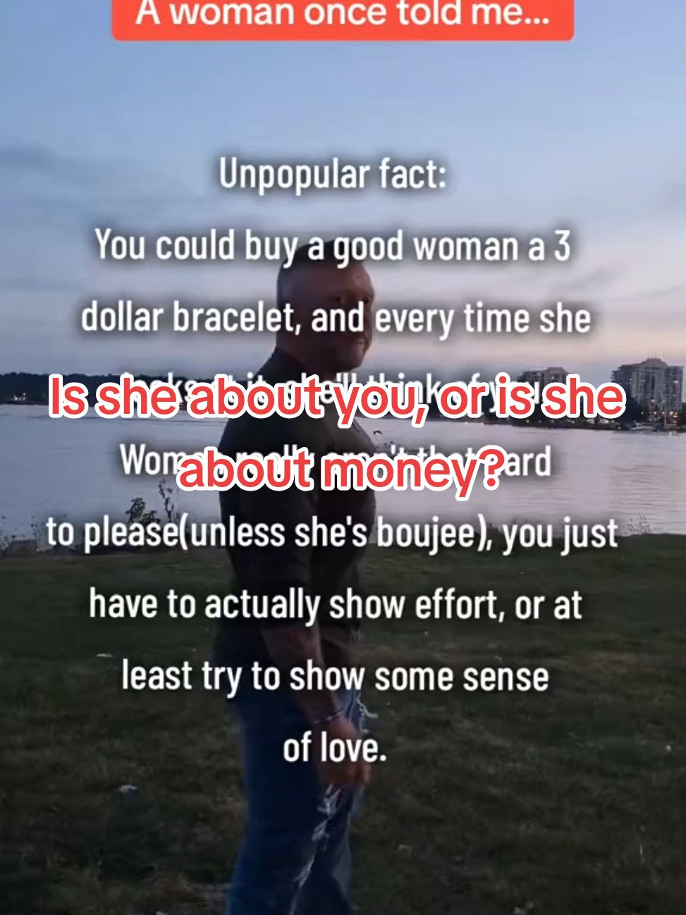 Is she about you, or is she about money? #Relationship #dating #loyalty #fypviral #fyp