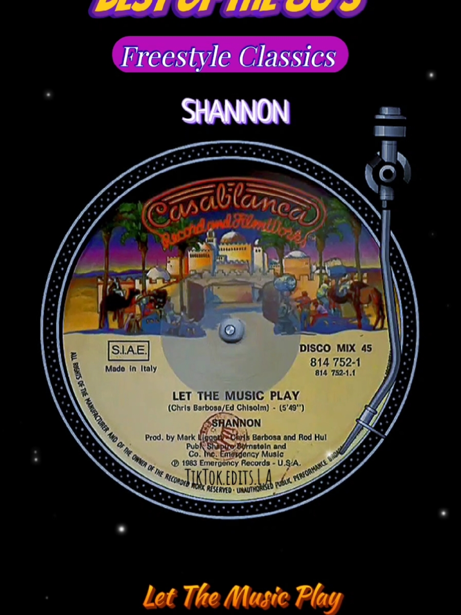 Shannon  - Let The Music Play  #80s  #80smusic 