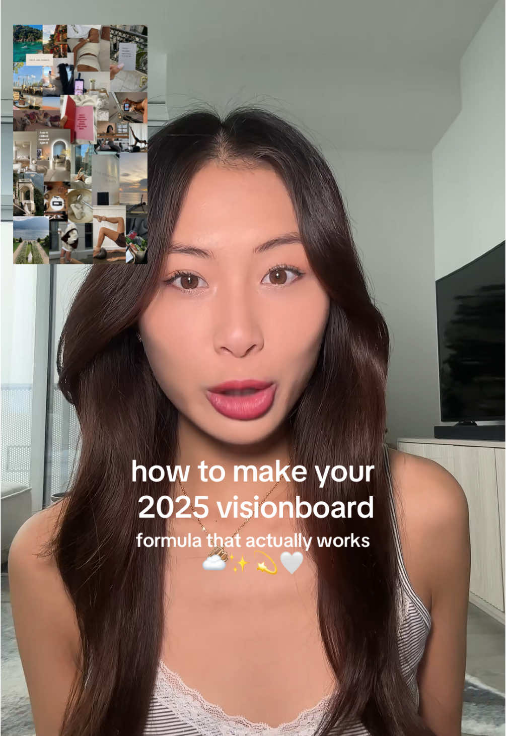 how I make my vision boards so that they actually work!!  I love using canva and making this my phone screen so that I am reminded of what I want to achieve this year ✨ #visionboard  #dreamlife #manifestation #goalsetting #newyeargoal 