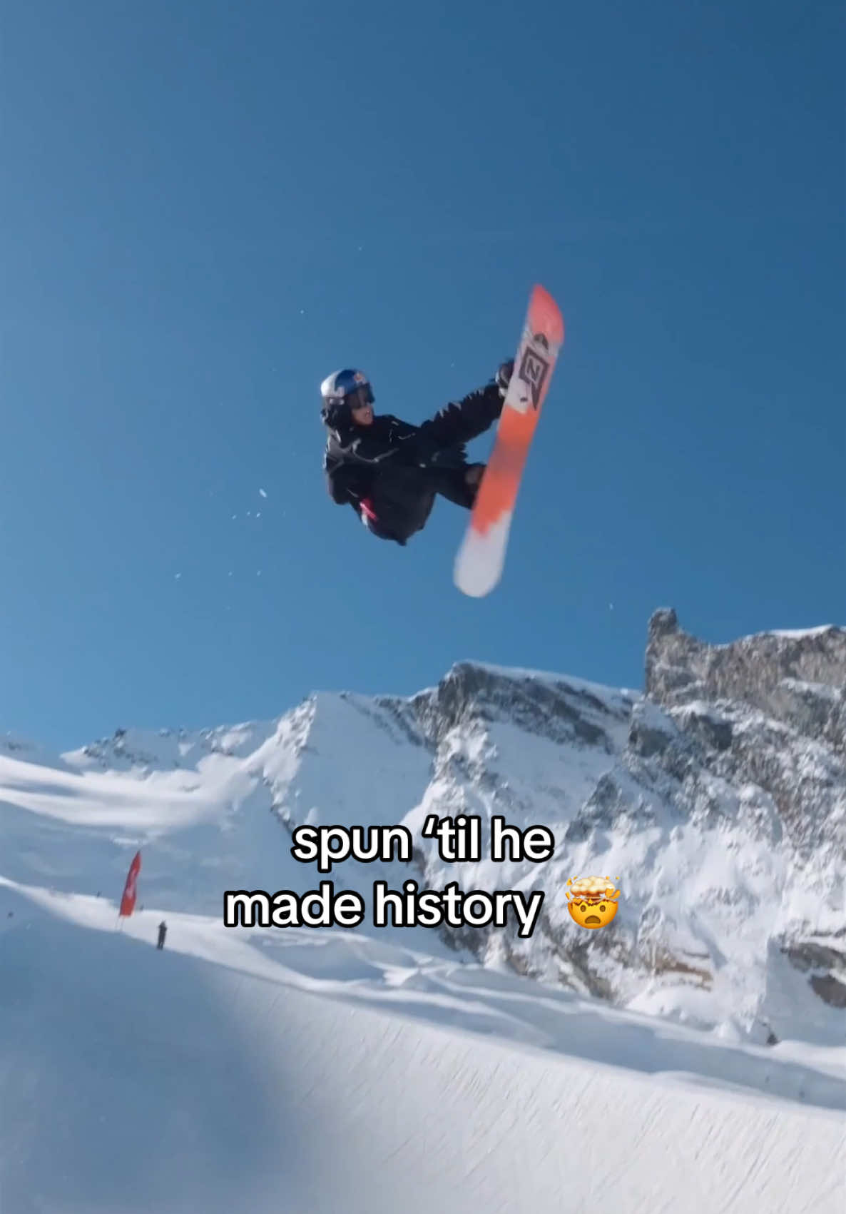 had to watch this twice 👁👄👁     🤝: #ChaeunLee  🏆: Halfpipe Triple 1620 #redbull #snowboarding #worldsfirst  