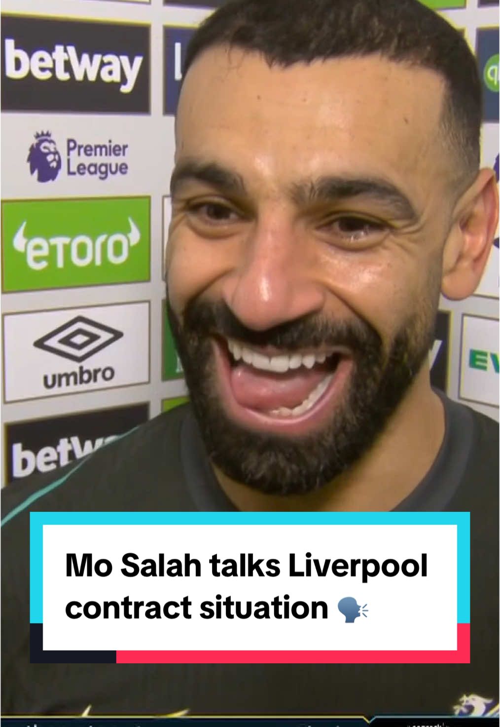 Mo Salah talks through his excellent performance—and looming contract situation—after a dominant 5-0 win for Liverpool. #Soccer #PremierLeague #liverpool 