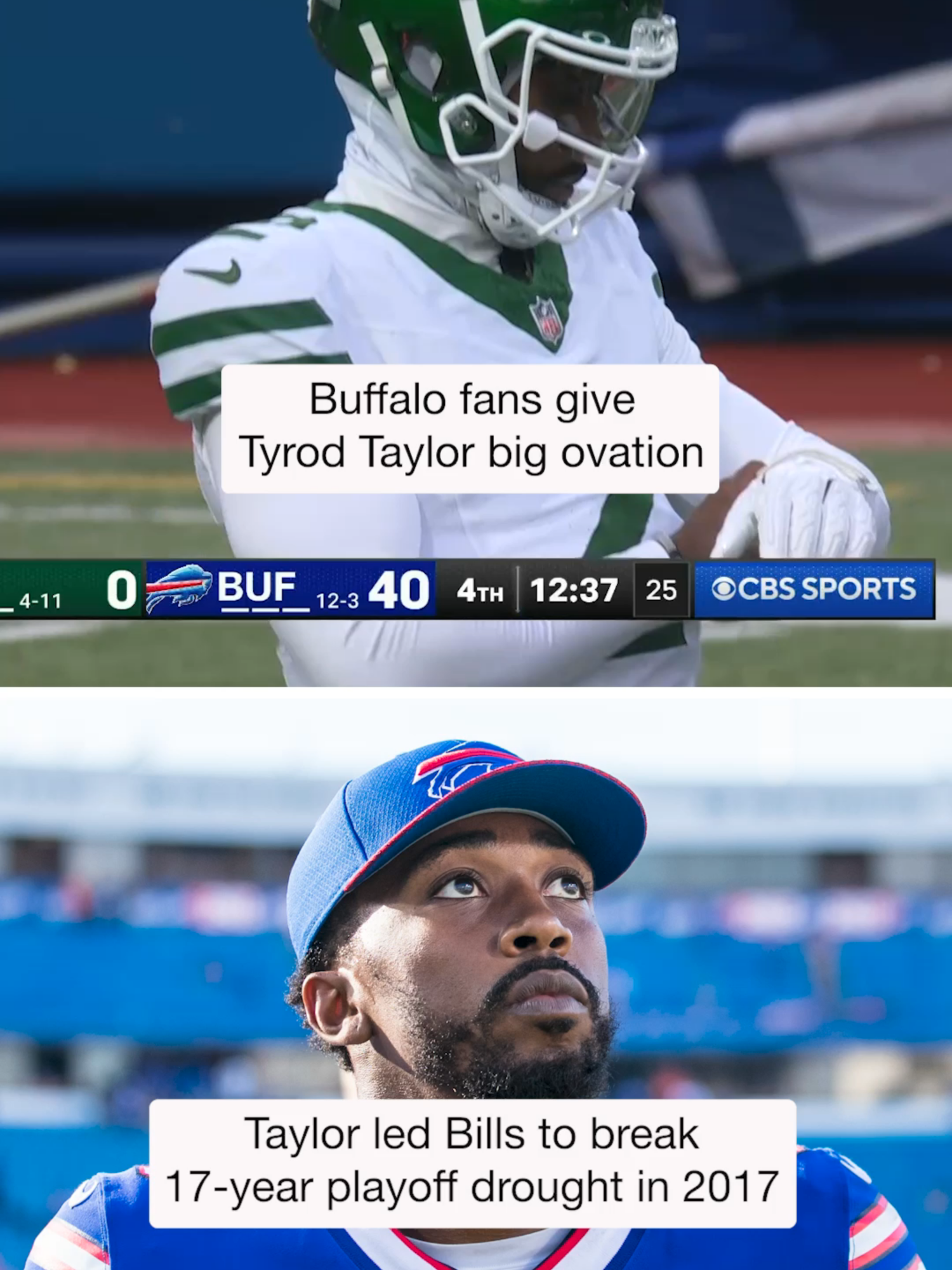 Buffalo fans still have love for Tyrod Taylor. #tyrodtaylor #buffalobills #billsmafia