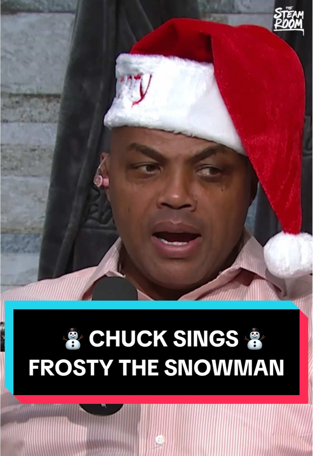 Chuck started doing a Frosty the Snowman spoken word 🤣☃️