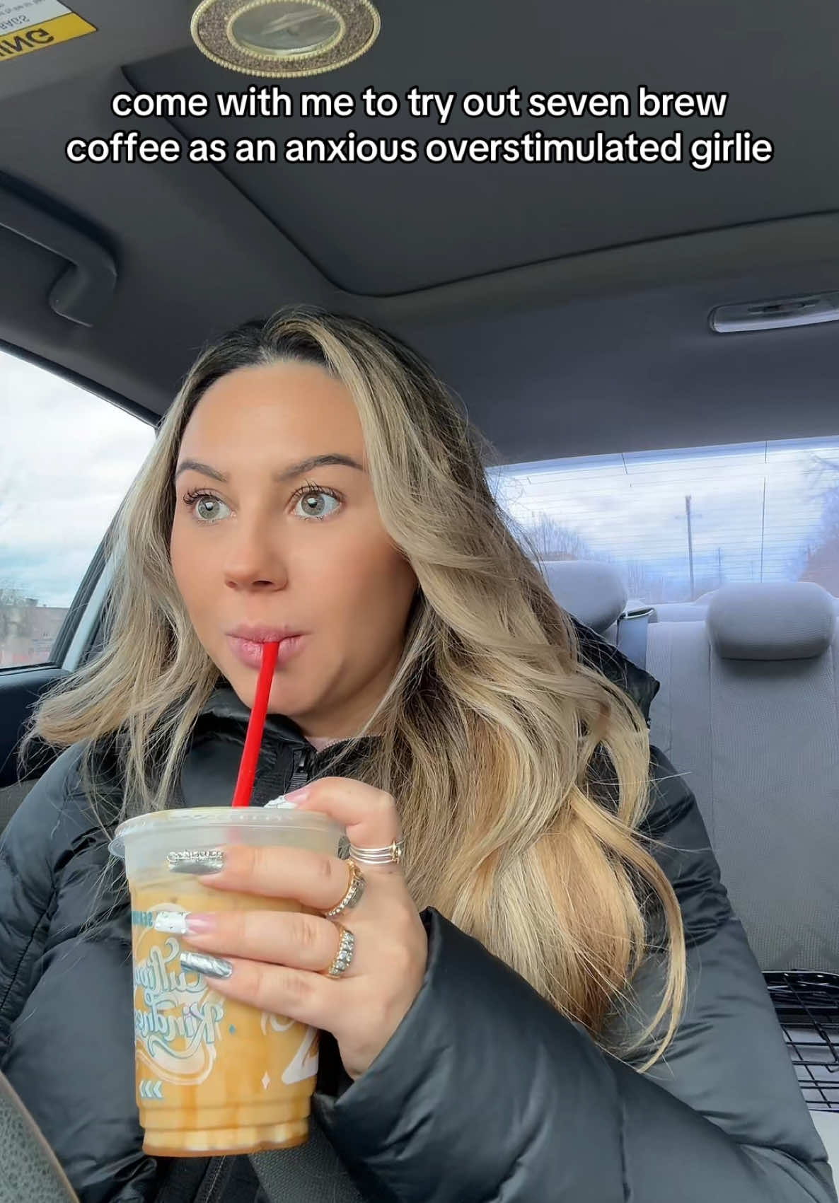 trying @7brewcoffee for the first time overstimulated edition #7brew #7brewcoffee #icedlatte #drivethru #comewithme #dayinmylife #runerrandswithme #errands #Vlog #overstimulated #anxious #anxiousgirl #coffee #columbus #columbusohio #cbusfoodscene #cbusfoodie #cbuseats 