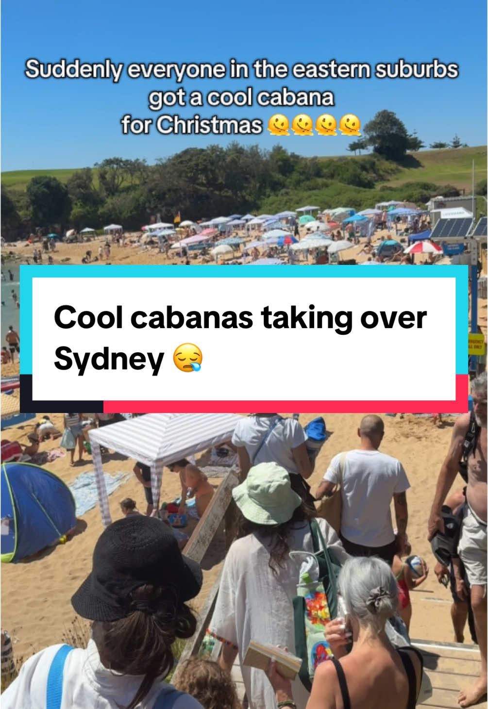 2025 outs - taking up the ENTIRE beach with your cool cabana and then sitting outside of it 🥴🥴 Ps. I have a cool cabana and can confirm it is the best thing, tried to get on this beach with ours and had to leave because everyone else had the same idea 🤣  #sydney #coolcabana  #beach 