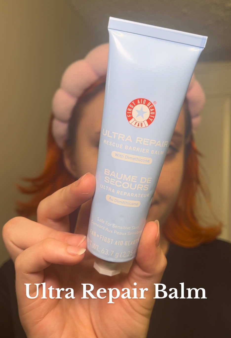Meet the Ultra Repair Rescue Barrier Balm! This is definitely going to be the last step of my skincare routine every night. Love how nourishing and hydrating this formula is! @First Aid Beauty  #ultrarepaircream #repaircream #firstaidbeauty #skincare #skincaretips #skinbarrier #dryskin #dryskintips #dryskincare #irritatedskin #barrierrepair #hydrating #hydratingskincare #fyp  #tiktokshop