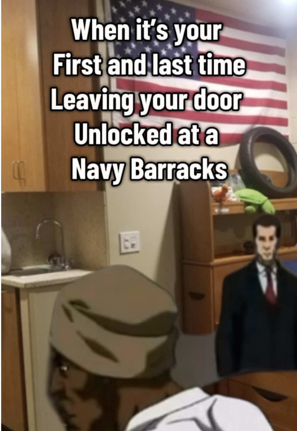 Lock the door. #militarytiktok #military #miltok #navy #militarylife #airforce #marines #army 