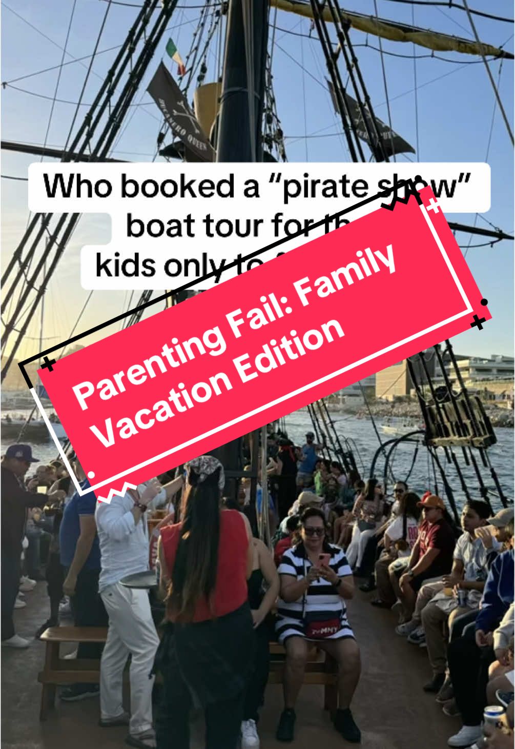 Parenting Fail: Family Vacation Edition // pirates 🏴‍☠️ were not for kids #familyvacation #parentingfail #parenting #CapCut 