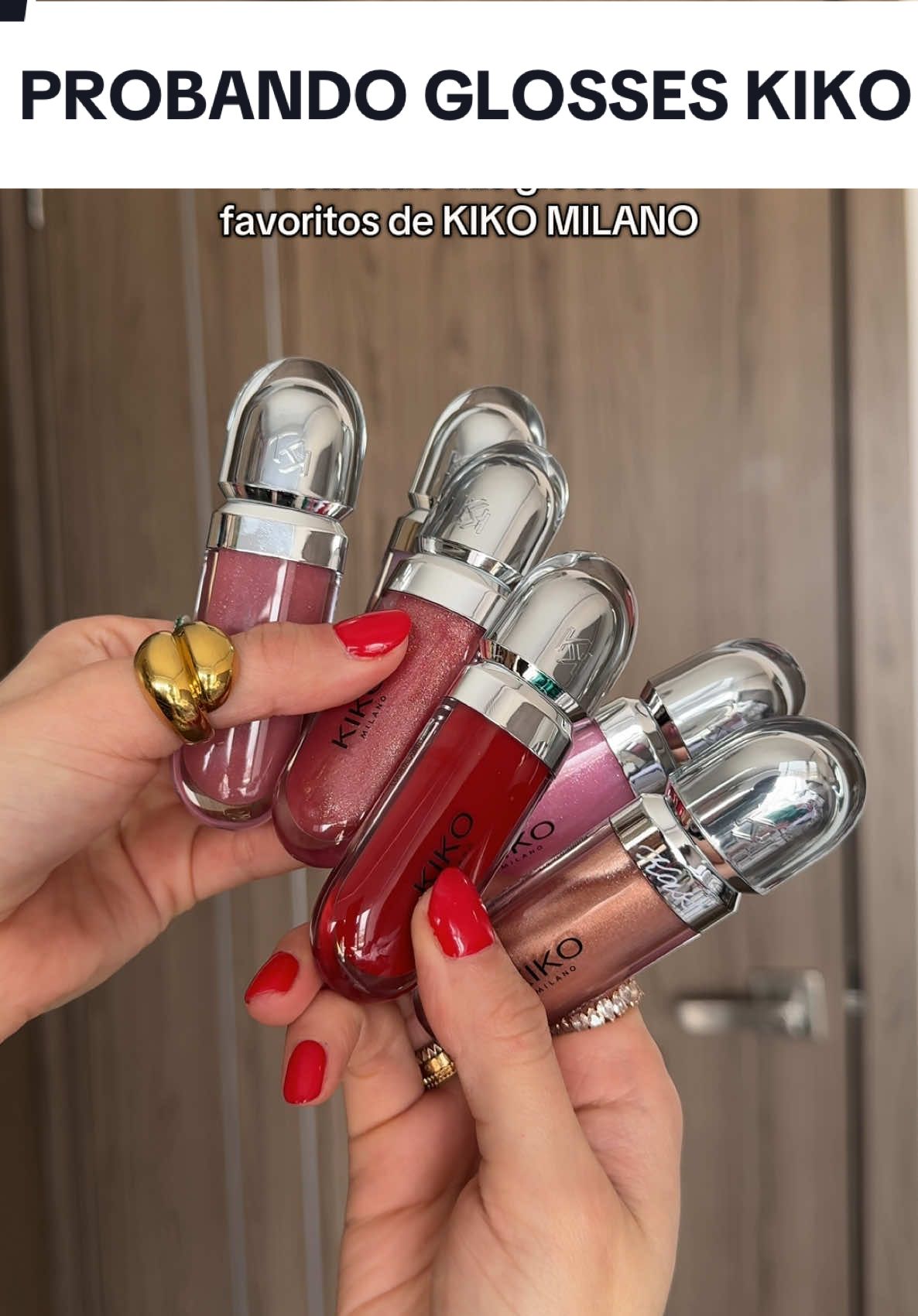 Amo amo todos 😍😍😍😍 @KIKO Milano  #kikomilano #gloss #tryonhaul #makeup #maquillaje 