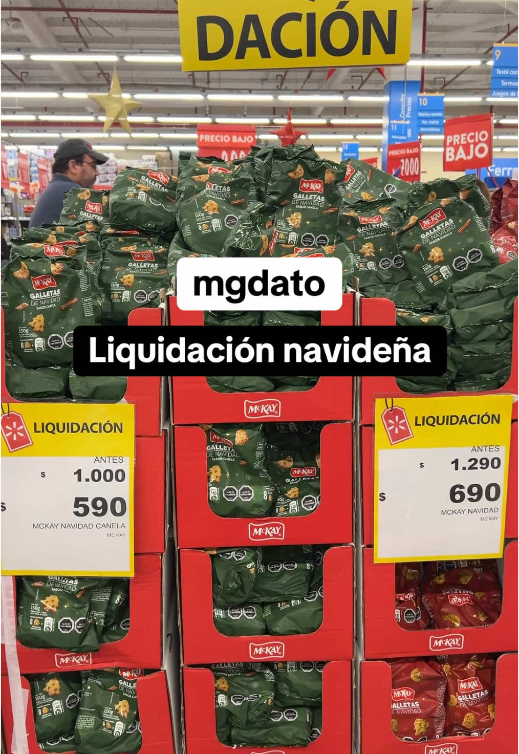 Liquidación de productos navideños en supermercados como Lider Jumbo y Santa Isabel. En este caso fui al Lider Malloco en Peñaflor, donde encontré principalmente galletas y chocolates con un 50% de descuento #dato #chile