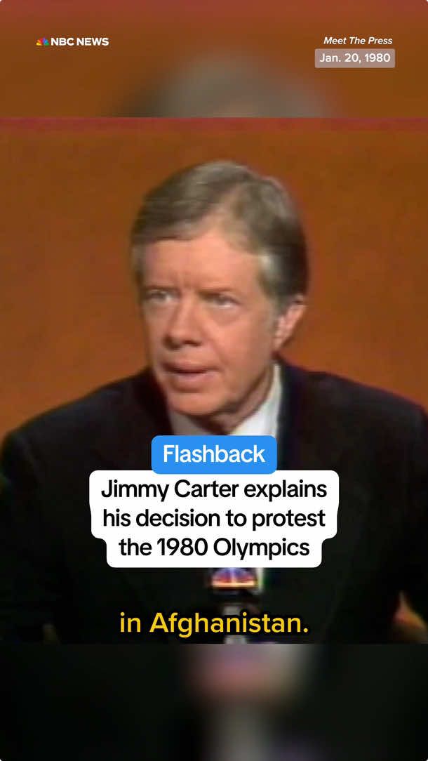 From the archives: In 1980, President #JimmyCarter made history when he told Meet the Press that America would boycott the Olympics.