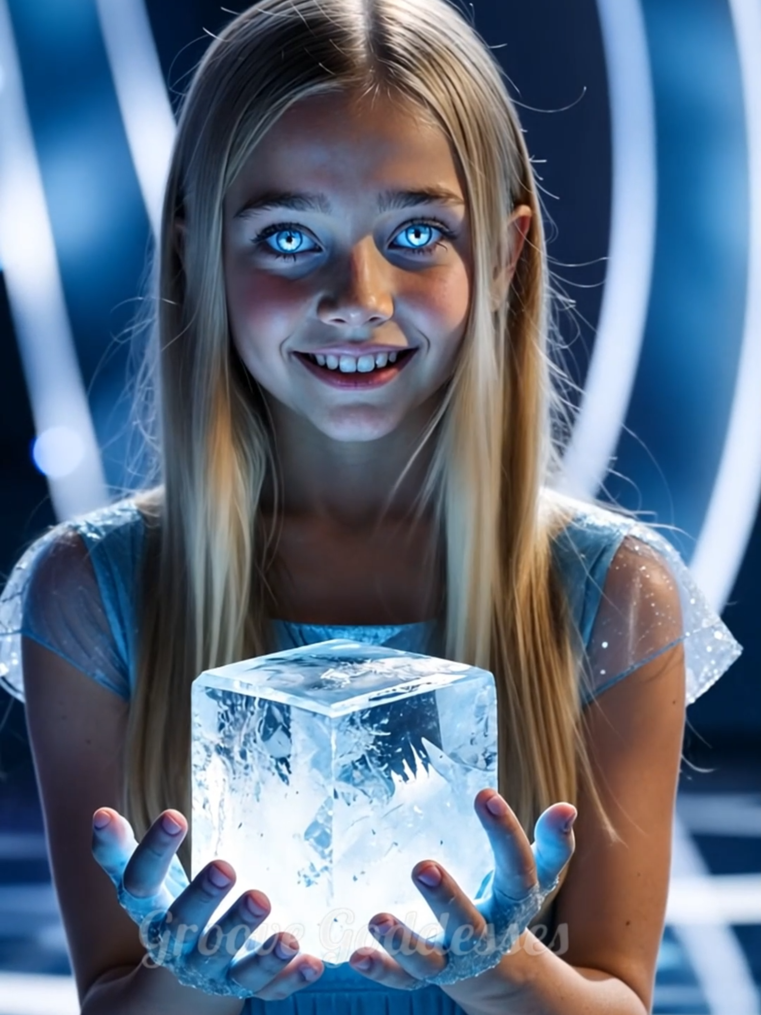 12-Year-Old Girl Becomes Ice Elementalist and Stuns Judges on AGT #gottalent #agt #ai #magic #fyp #Runway #americasgottalent