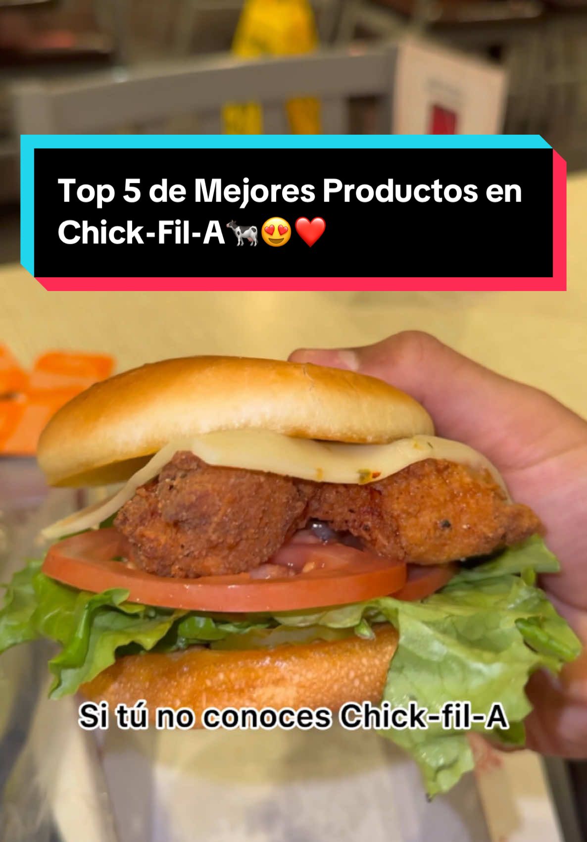 Top 5 de mejores productos de Chick-Fil-A 🐄🐮😍❤️ #chickfila #usa #Foodie #lapanzaesprimero 