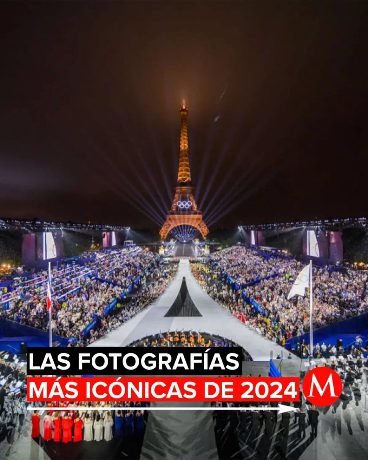 📷 Estas son algunas de las fotografias más iconicas que nos regaló el 2024.⁠ ⁠ 1. La bandera olímpica se iza en la 'Plaza del Trocadero' frente a la Torre Eiffel durante la ceremonia de apertura de los Juegos Olímpicos París 2024. 🇫🇷⁠ ⁠ 2. El presidente electo Donald Trump, rodeado por agentes del Servicio Secreto de EE.UU. después de un intento de asesinato en un mitin de campaña en Butler, Pensilvania. 🇺🇸⁠ ⁠ 3. La histórica selfie entre jugadores de tenis de mesa de Corea del Norte y del Sur, simbolizando una muestra de armonía en medio de tensiones. 🇰🇷🇰🇵⁠ ⁠ 4. Gisele Pelicot abandona el tribunal luego de escuchar la declaración de su exmarido, Dominique Pelicot, en el juicio abierto contra él y otros 51 hombres por drogarla y violarla durante decadas. ⚖⁠ ⁠ 5. Vehículos apilados en una calle de Sedaví tras ser arrastrados por la corriente de la Dana el 29 de octubre del 2024. 🚘🇪🇸⁠ ⁠ 6. Un avión atravesando un eclipse solar total sobre Bloomington, Indiana, Estados Unidos, el 8 de abril. 🛩️⁠ ⁠ 7. Las manos de una persona enferma de viruela del mono, en el hospital Kavumu de Karanrhada, en la República Democrática del Congo. ⁠ ⁠ 8. La Reina Letizia y el Rey Felipe durante su visita a Paiporta luego del fuerte paso de la Dana. 🇪🇸⁠ ⁠ 9. El brasileño Gabriel Medina luego de surfear en una enorme ola en la isla de Tahití, en la Polinesia Francesa. 🇨🇧🇷 🌊⁠ ⁠ 10. La tradicional fiesta de la Tomatina en España, considerada la batalla de comida más grande. 🇪🇸⁠ ⁠ #MilenioInforma #MIlenioNoticias #Fotografía #2024 #EnFotos #USA #España #Olimpicos #DonaldTrump #Eclipse