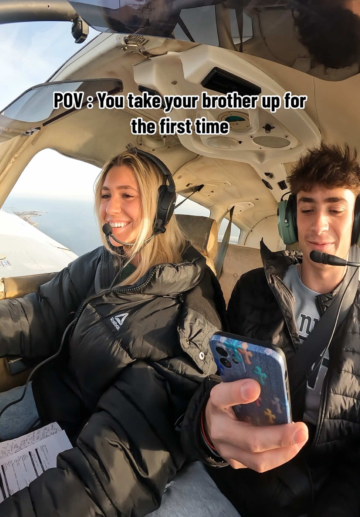 Tell me you’re siblings without telling me you’re siblings @T #generalaviation #pilot #aviation #fyp #flying #cfi #planetok #sibling 