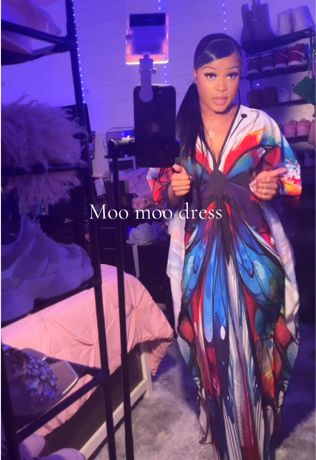 I am in LOVEEEE with this 🥺🩷 #moomoo #cutemoomoo #cutefinds♡ #tiktokshop #tiktokshopfinds #cutedress #cutedresses #dresses #fashion #fashiontikttok  #fypシ゚viral #contentcreator #elegant #grownandsexy 