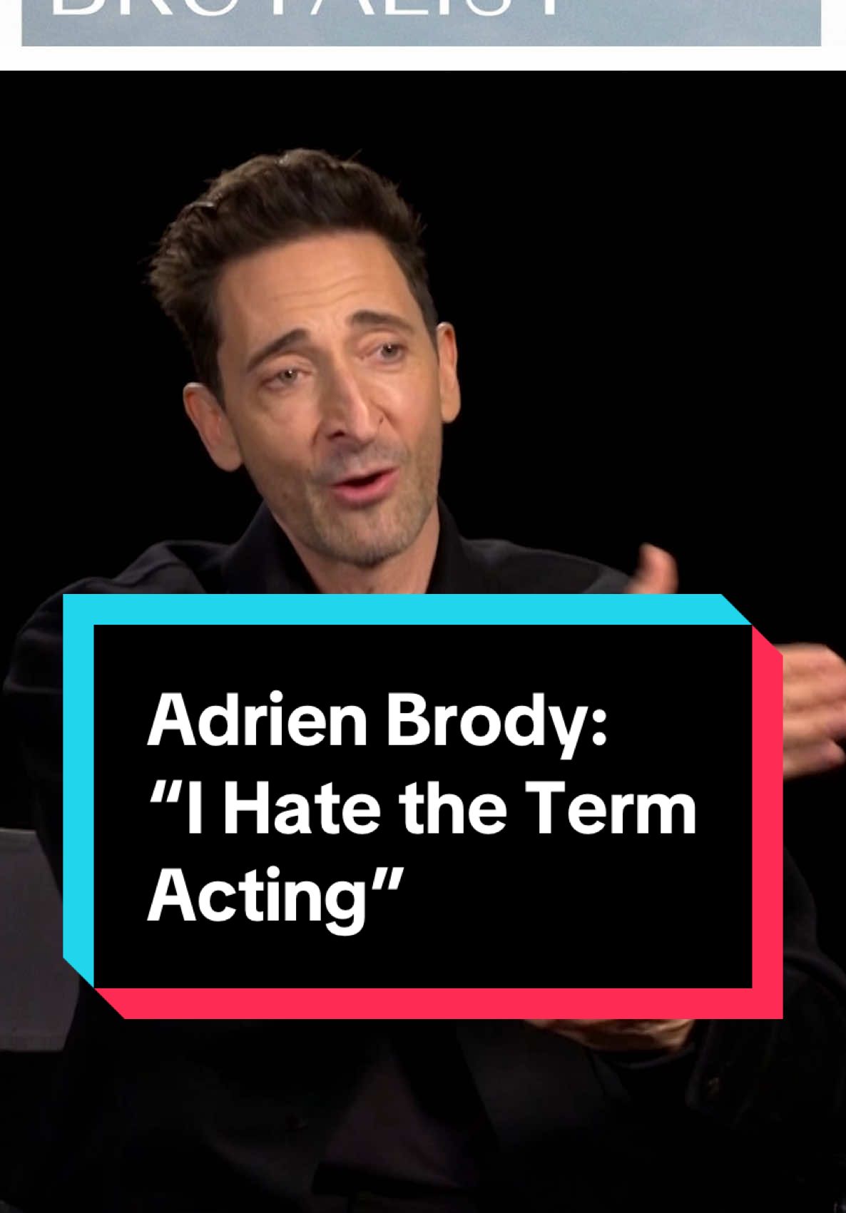 “I always need to feel like the least amount of acting I can do, the better I can be, if that makes sense. I hate the term ‘acting’ because it’s so superficial and so surface — but to inhabit someone ...” Catch my full convo with Adrien Brody about his spectacular performance in The Brutalist on Collider now! #adrienbrody #interview #actor #acting #a24 #bradycorbet #fyp #thebrutalist #bestactor #fyc #oscars #academyawards 