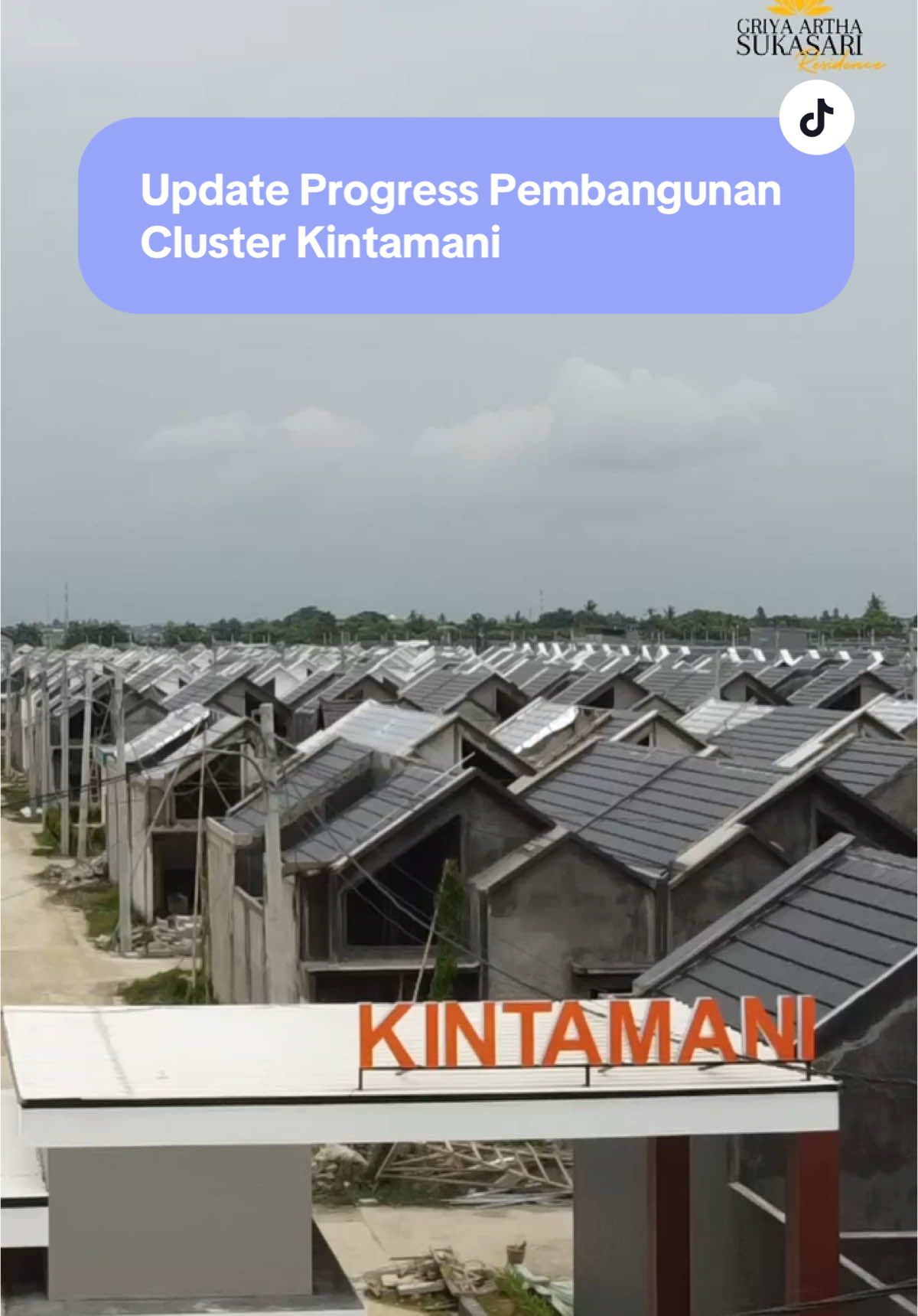 Siapa nih yang kemarin nanyain progress cluster kintamani?😍 stay tuned terus yaa untuk tau updatenya!🤩 #griyaarthasukasariresidence #padmawarnaartha #rumahmurahtangerang #clusterkintamani 