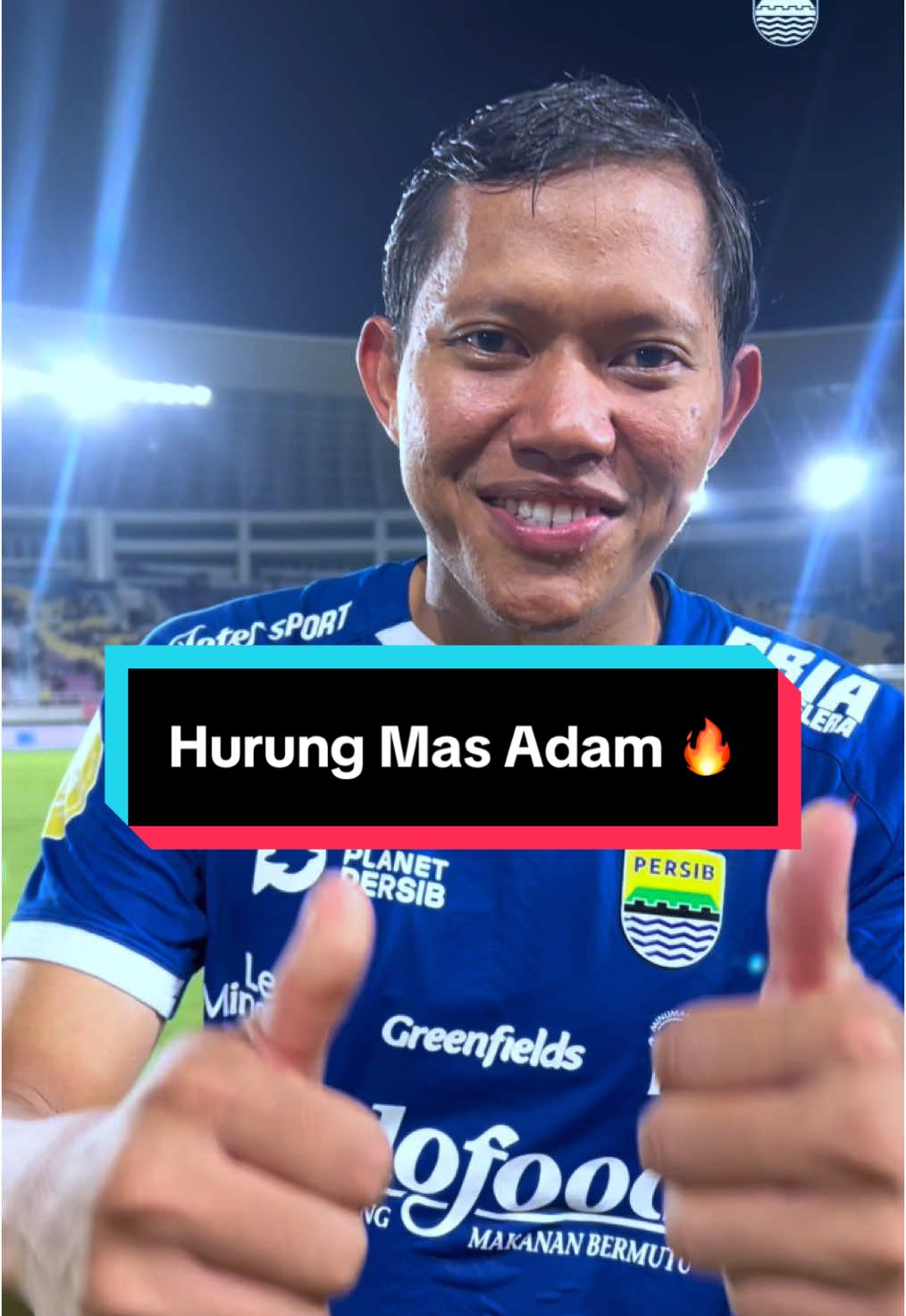 Nda bahaya ta Mas Adam? 😎 #WeArePERSIB 