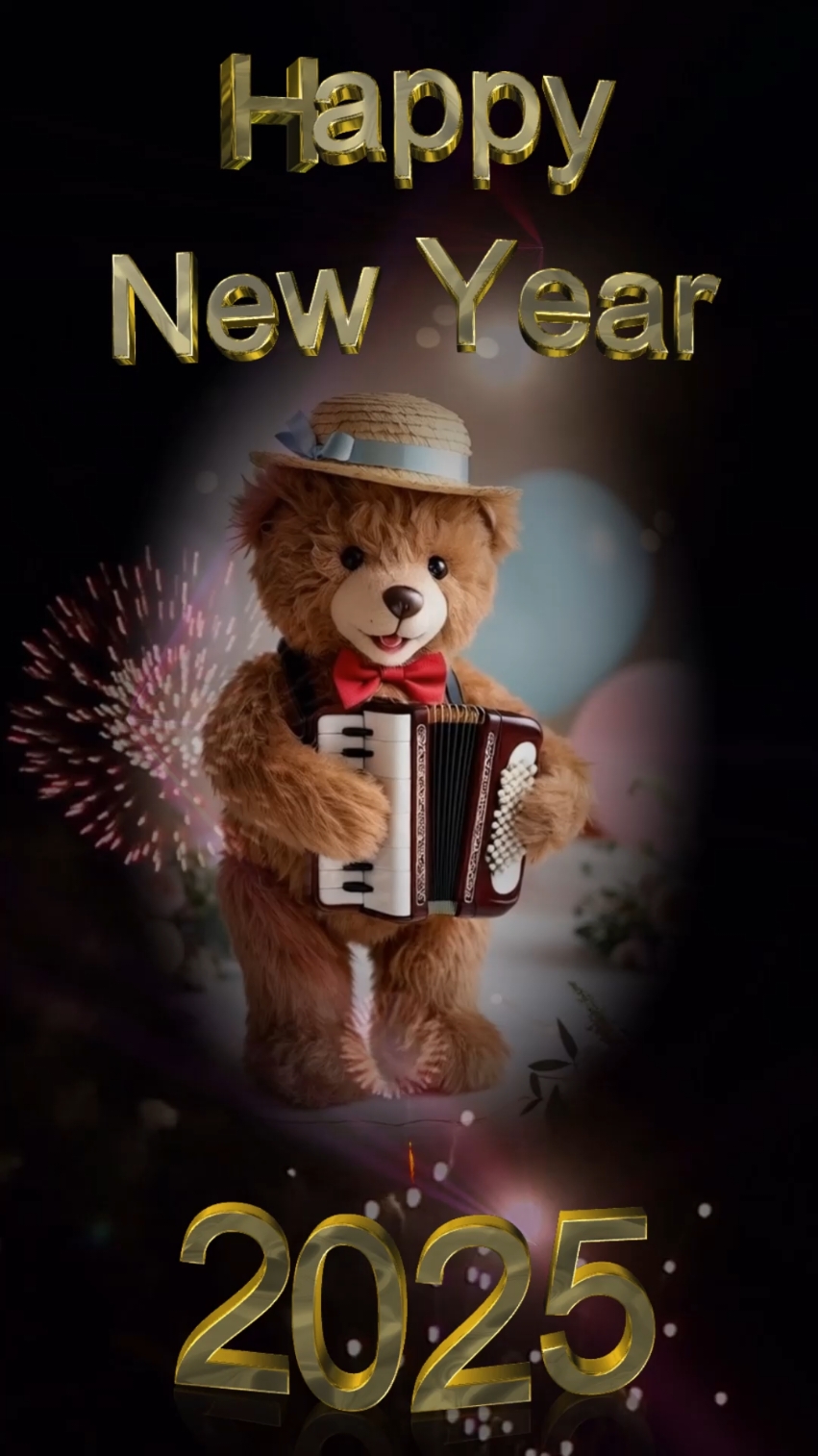 Teddy met trekklavier 2025 #happynewyear2025 #voorspoedigenuwejaar2025 #happynewyear #cute #voorspoedigenuwejaar #cuteteddybear #giggles #capcut #capcutedit #capcut_edit 