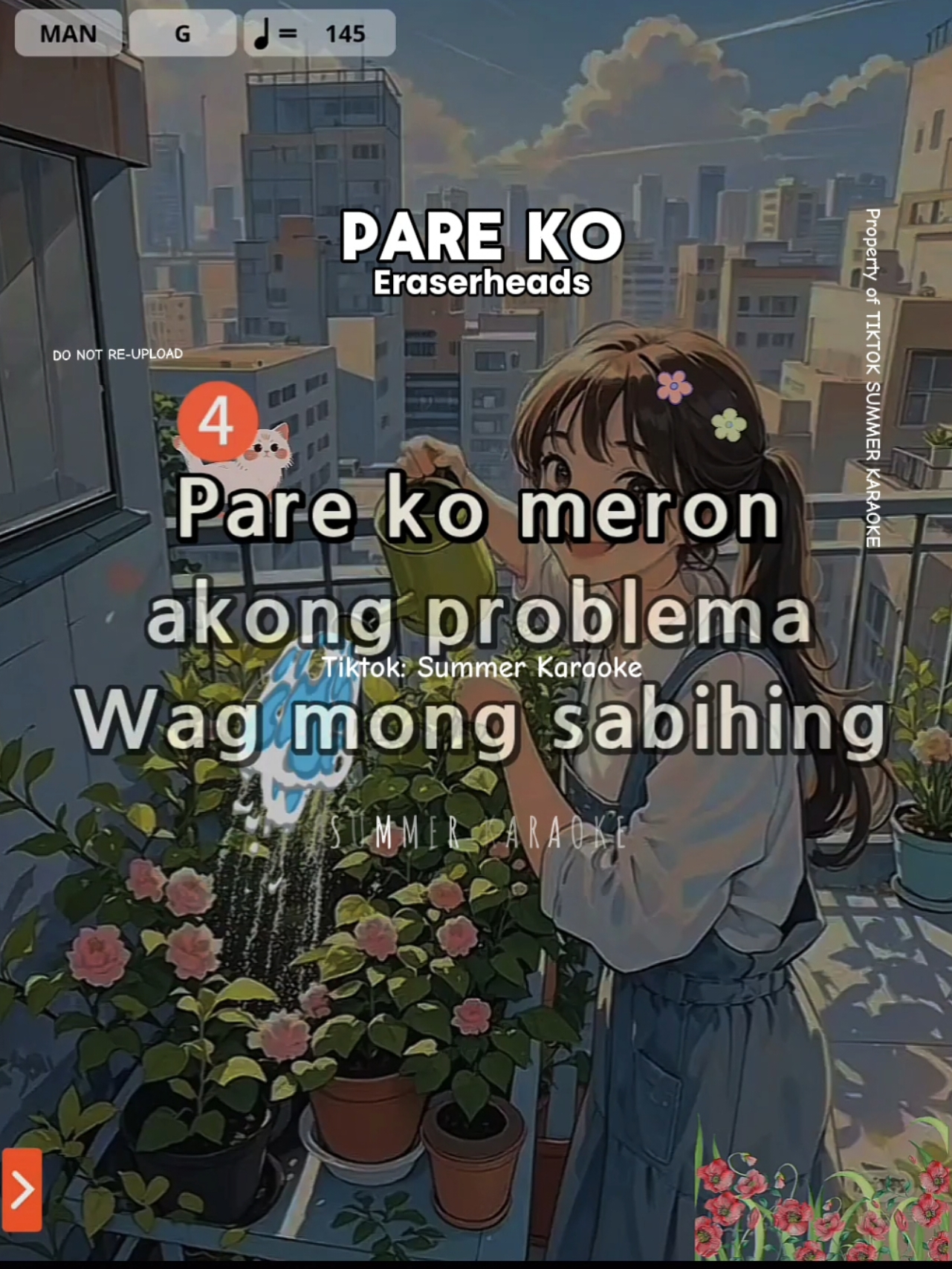 Pare Ko Karaoke Song with Lyrics #lyrics #pinoytiktok #foryou #kantahan #karaokechallenge #karaoketiktok #karaoke #duet 