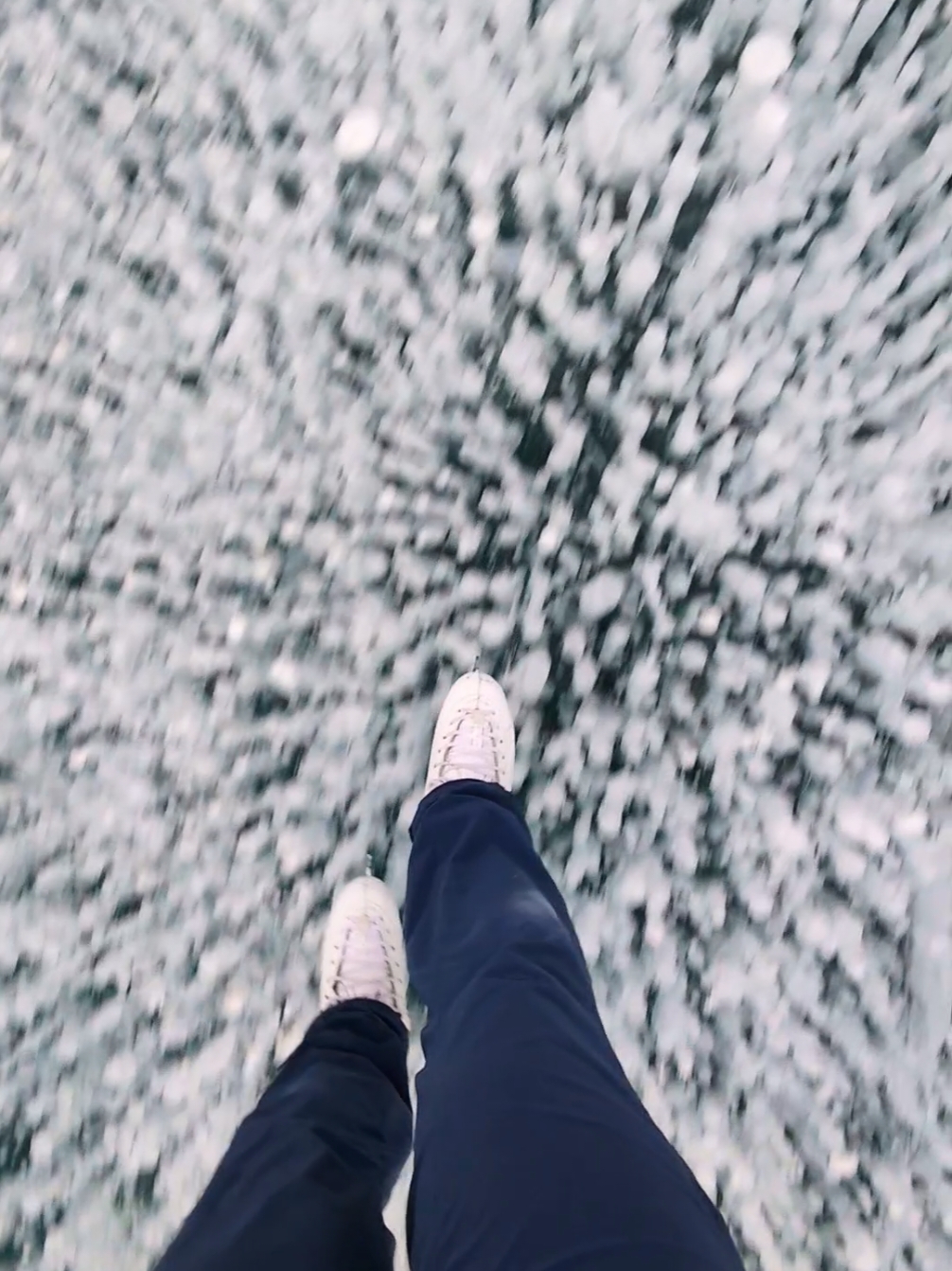 Floating on frozen bubbles 🫧🧊 #wildice #wildiceskating #IceSkating #figureskating #views #mountains #winter #explore #theworldwithangelina 