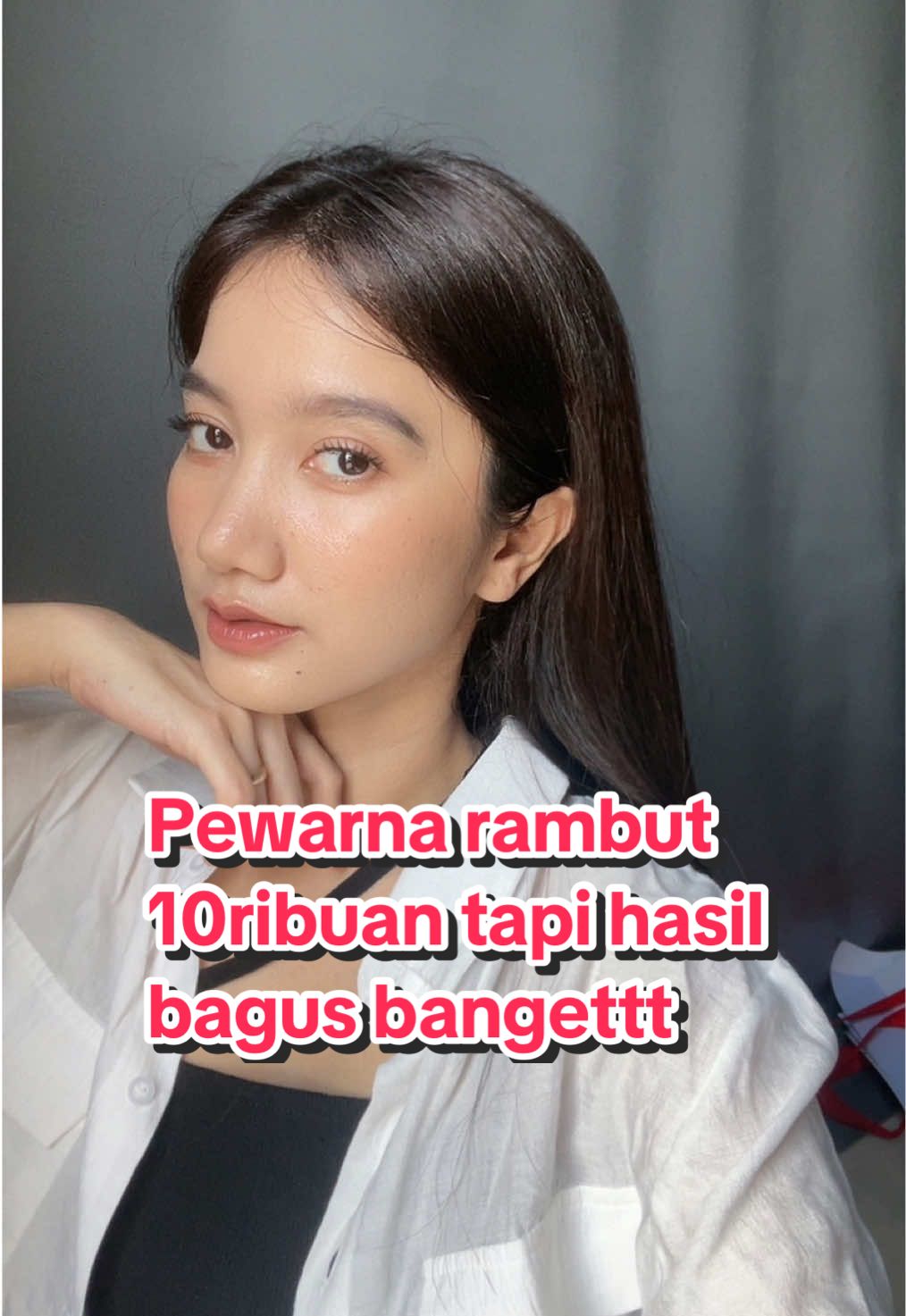 Dark hair era menuju tahun baru 2025 pake pewarna 10ribuan aja dari makarizo✨ #makarizo #makarizohairenergy #easycolourz 