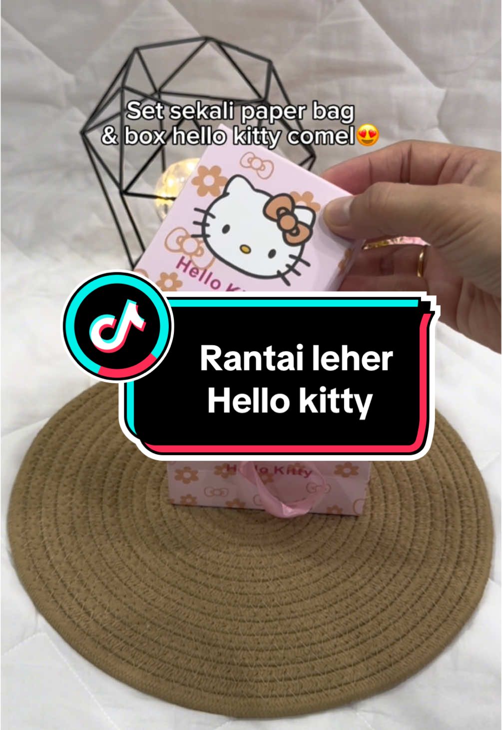 Comel betul rantai hello kitty ni. Murah pulak tu!Nak jadikan gift dekar budak sesuai sangat😍🫶🏻 #rantaibudak #hellokitty #rantaihellokitty  