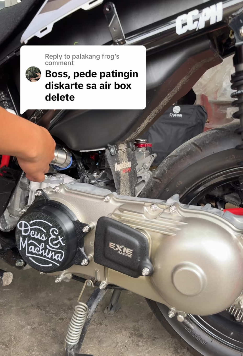 Replying to @palakang frog Ayan boss para sa gusto mag airbox delete 👌🏻#ccph #aeroxmodifikasi #tiktokph #fyp #aerox155 