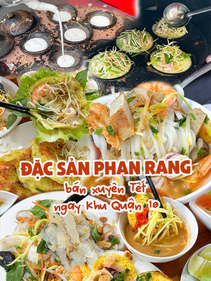 Bỏ túi quán Đặc sản Phan Rang có thâm niên hơn 15 năm bán xuyên Tết ngay khu Quận 10 #diadiemanuong#ancungtiktok#reviewanngon #banhcan #banhxeo #dacsanphanrang #quan10angi