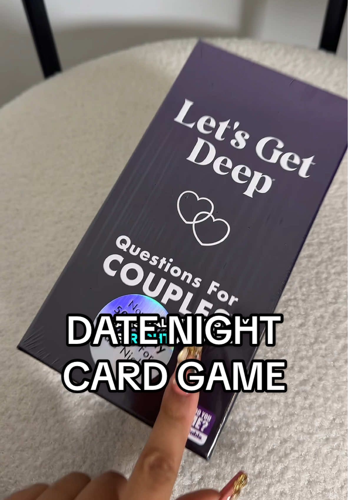 I am so excited for this one 💕 #couplesgame #couplescardgame #letsgetdeepgame #cardgames #couplestok #tiktokshopgames #vdaygifts #couplesgift #datenightidea #datenightathome #datenights #tiktokshopfinds