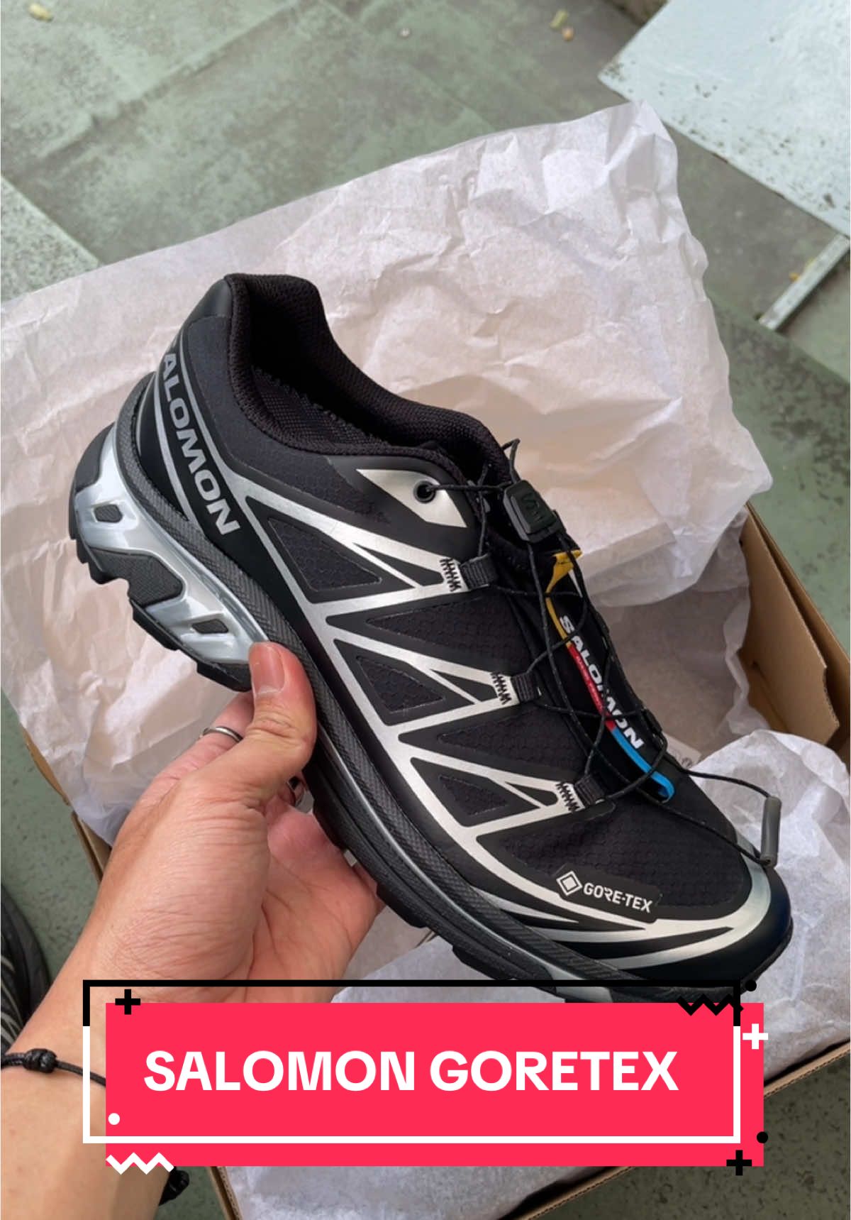 Salomon XT-6 Gore-Tex Black Silver | Available Now! 🛒 #salomon 