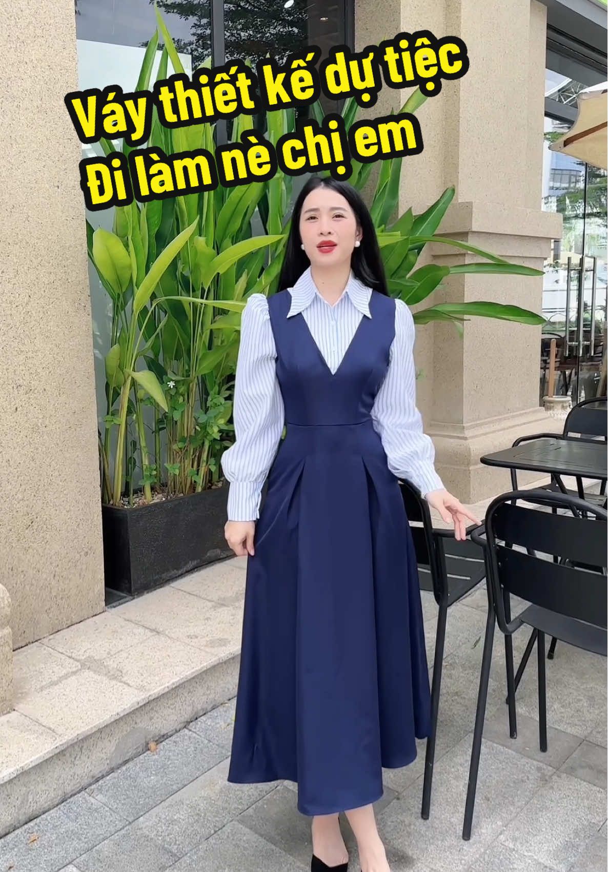 Váy thiết kế Elly, dáng dài form A tôn eo tôn dáng, vải cotton lạnh thoáng mát, nhẹ nhàng nè chị em #vaythietke #vayelly #vaydangdaixinh #vaydangdaixinh #vaysomidangdai #vaythietkedutiec #Hằng_Hip_store 