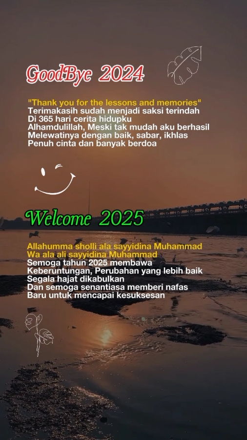 good 2024 welcome 2025 #motivation #katakata #ilunss16 