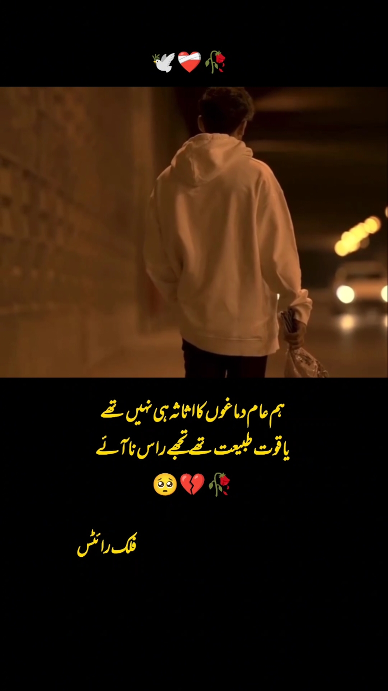 ہر کسی سے وفاداری کی امید کرنا انتہا درجہ کی کم عقلی اور بے وقوفی ہے ۔ 🥀💔🥺 #poetrystatus #urdupoetry #deepthoughts #fyp #lines #views #pain #foryou #asthetic #foryourpage #sadstory 