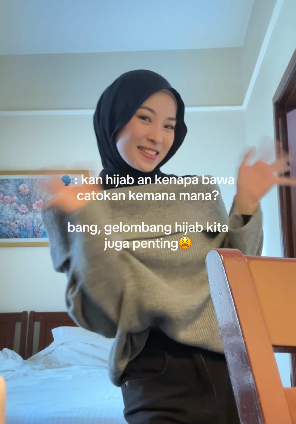 hacks gelombang hijab tiap saat🙏🏻😂